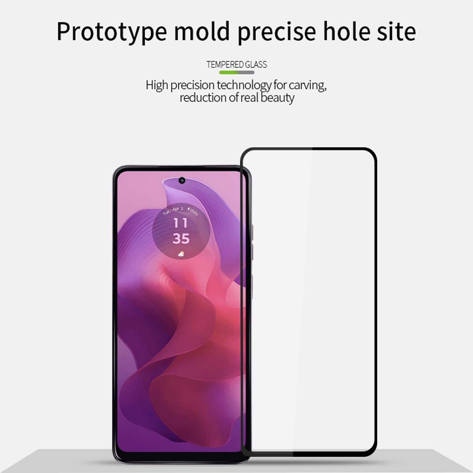 MOFI JK Tempered Glass Film Series-1 for Motorola Moto G24 4G / G24 Power Full Glue Full Screen Protector MOFI JK Tempered Glass Film Series-1 for Motorola Moto G24 4G / G24 Power Full Glue Full Screen Protector